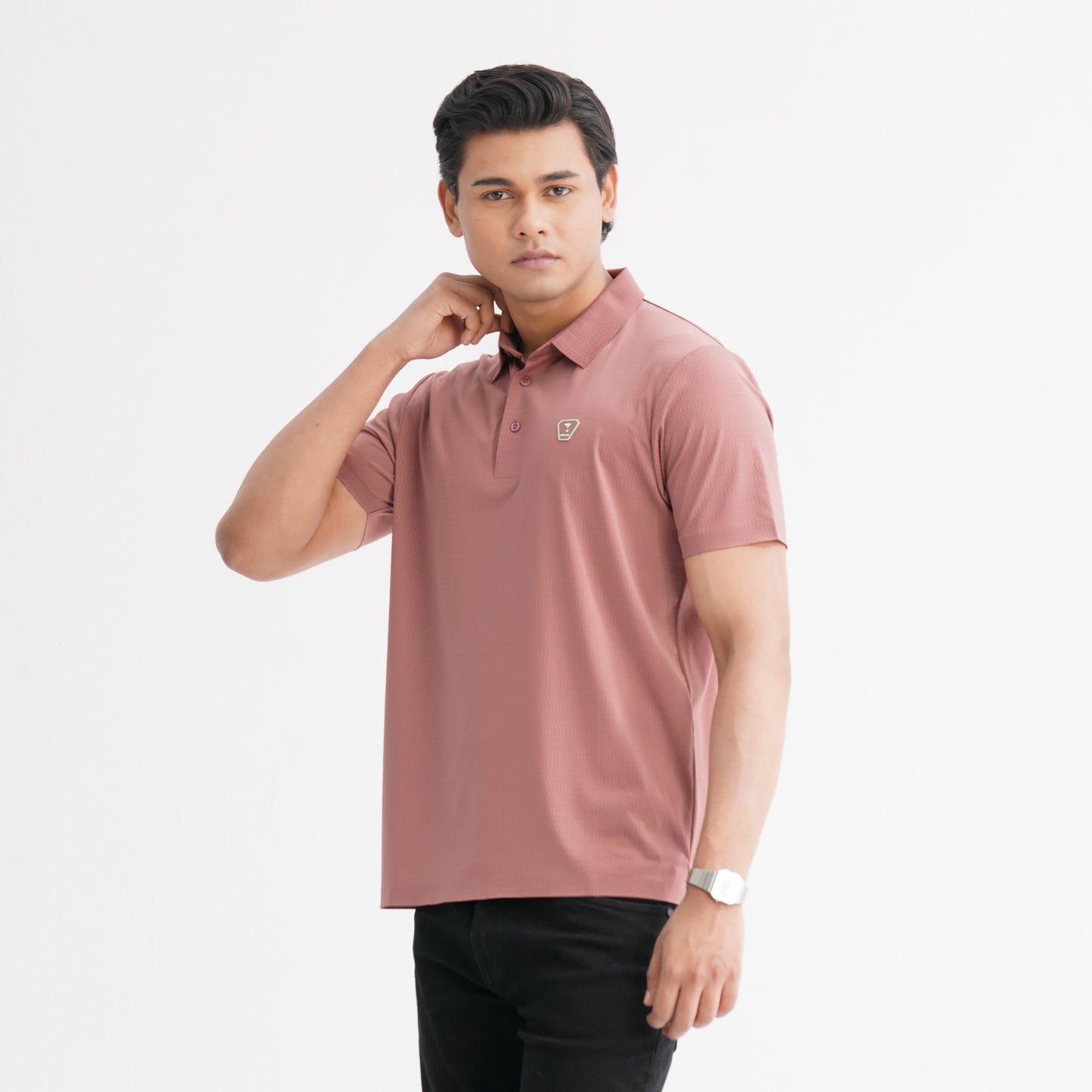Men’s Pink Seamless Polo