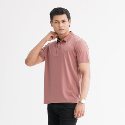 Men’s Pink Seamless Polo