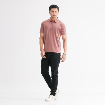 Men’s Pink Seamless Polo