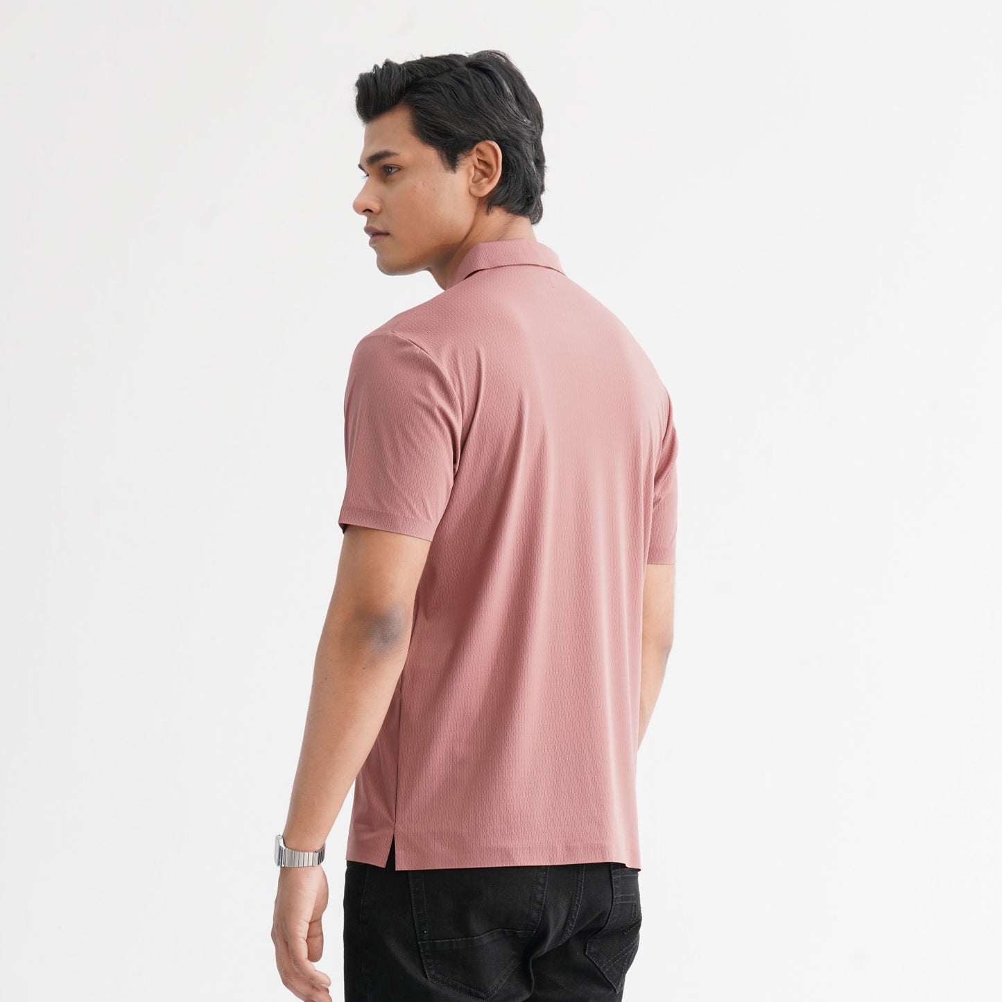 Men’s Pink Seamless Polo