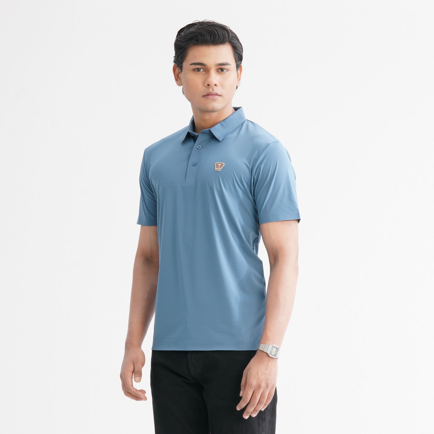 Men’s Teal Seamless Polo
