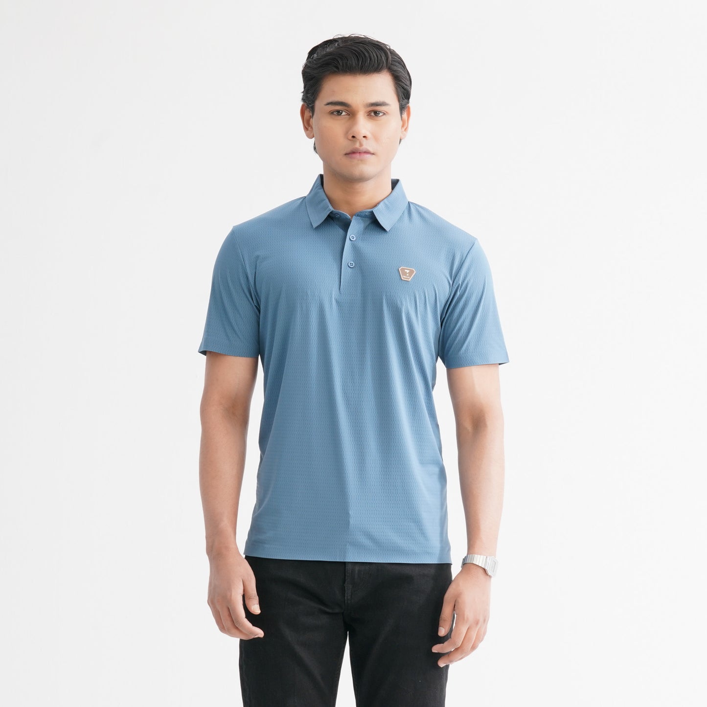 Men’s Teal Seamless Polo