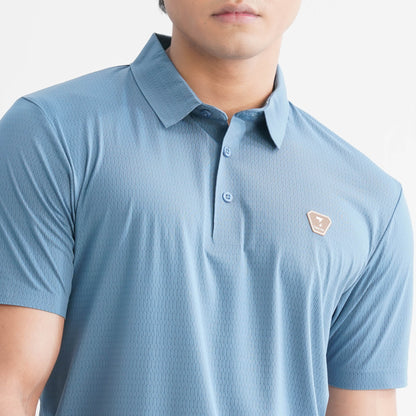 Men’s Teal Seamless Polo
