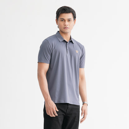 Men’s Grey Seamless Polo