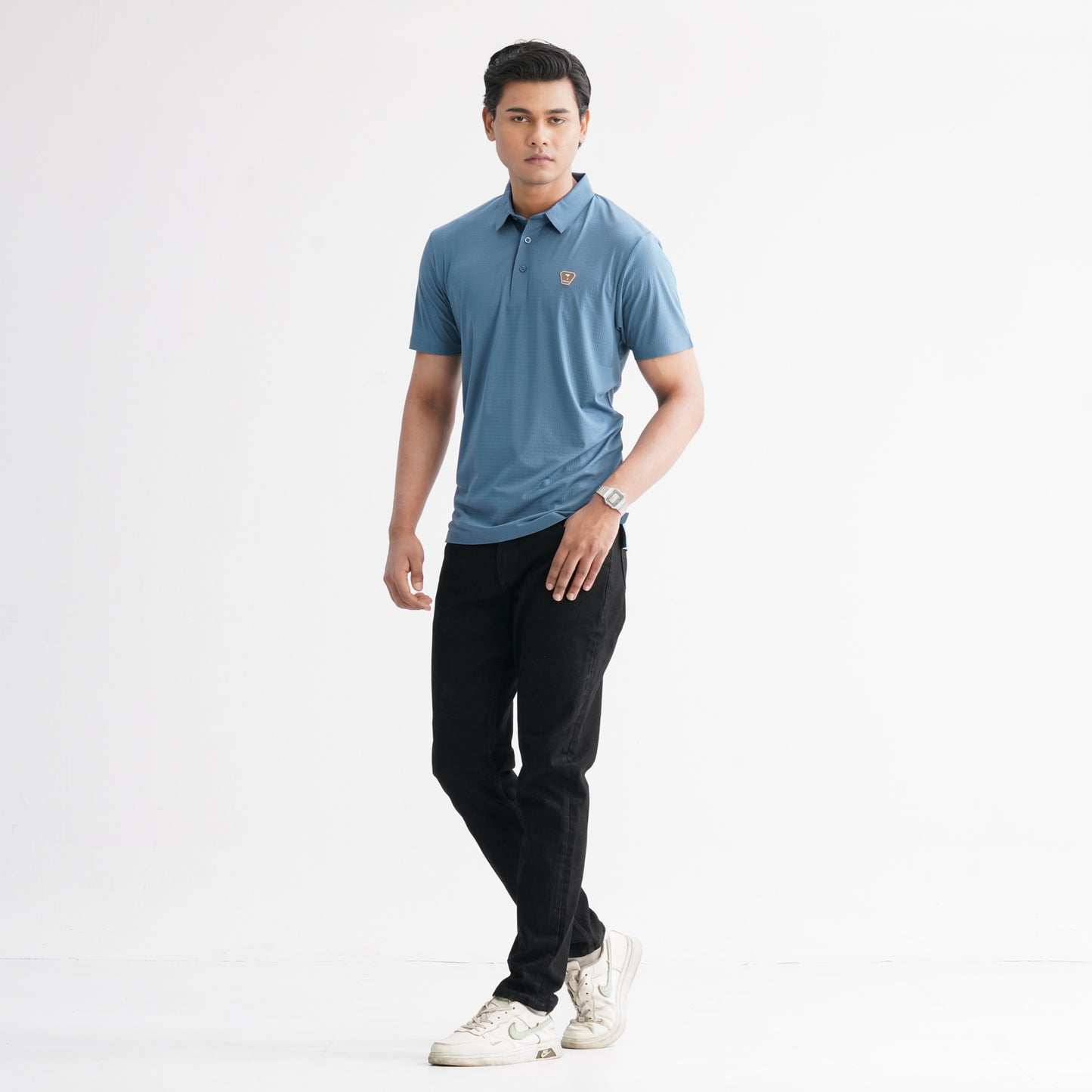 Men’s Teal Seamless Polo