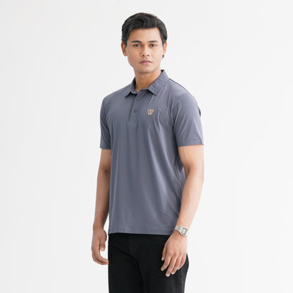 Men’s Grey Seamless Polo