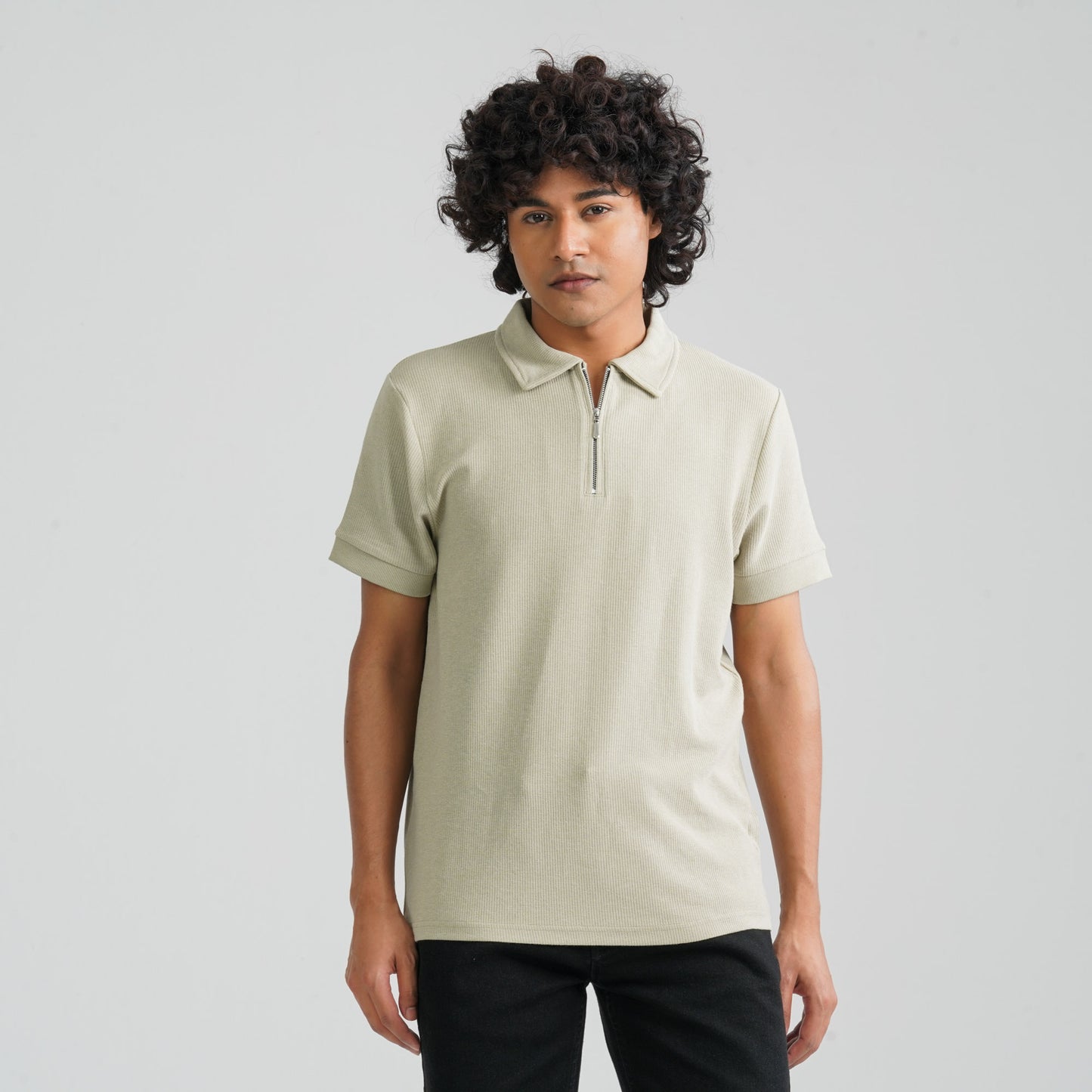 Men’s Beige Polo Shirt
