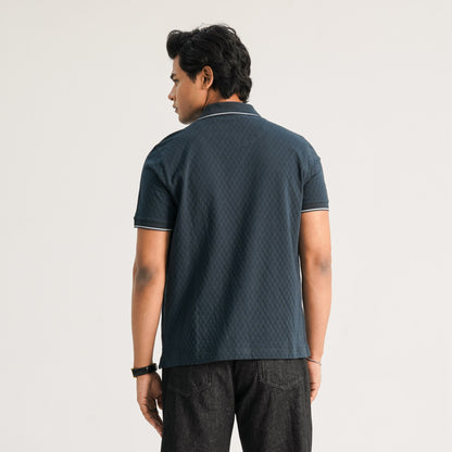 Mens Blue Polo