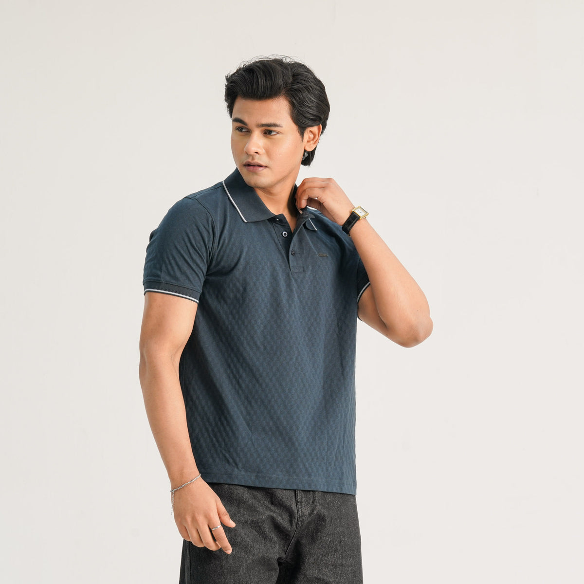 Mens Blue Polo