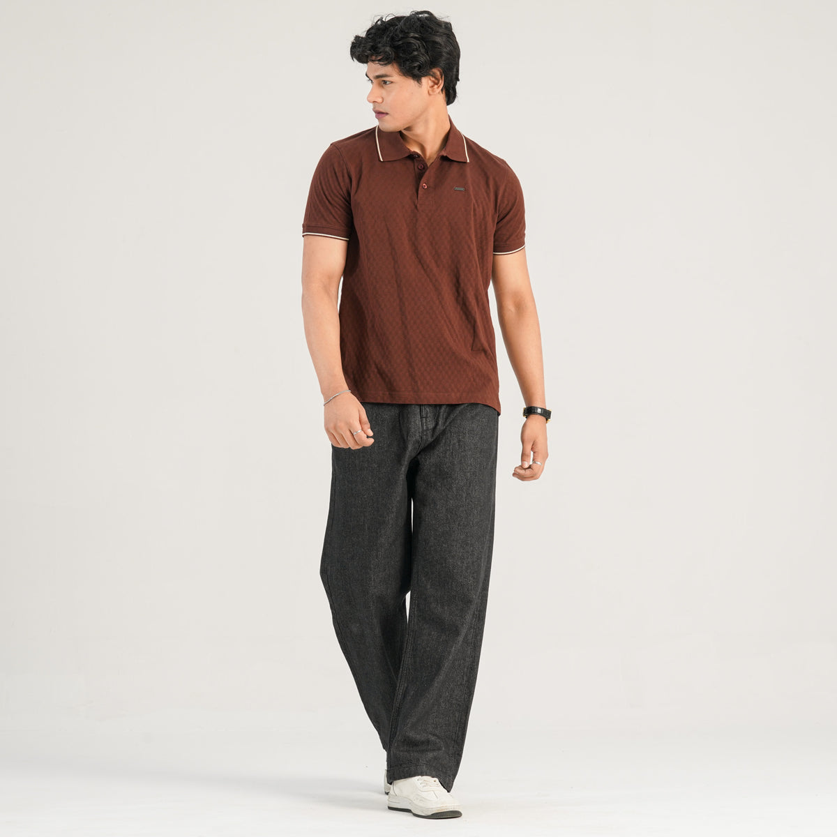 Mens Coffee Polo