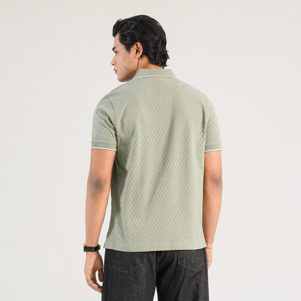 Mens Olive Polo