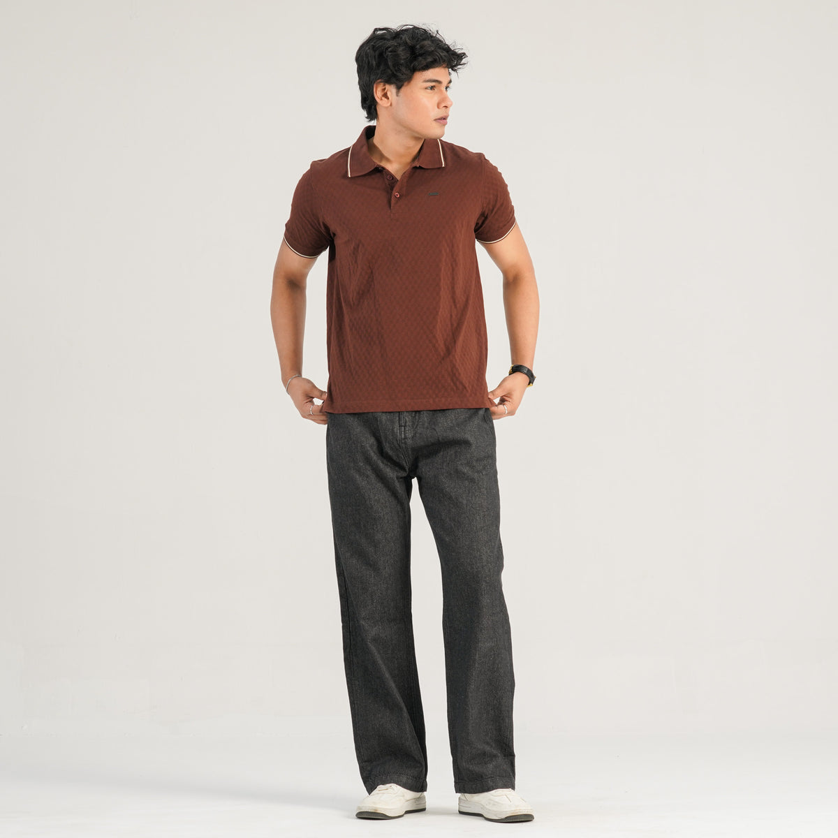 Mens Coffee Polo