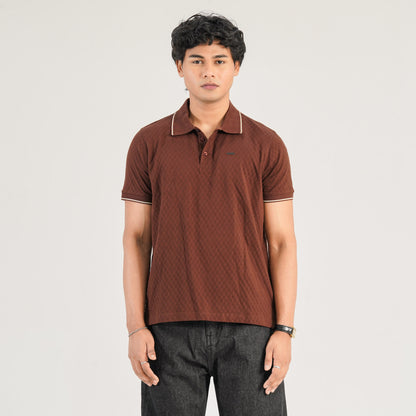 Mens Coffee Polo