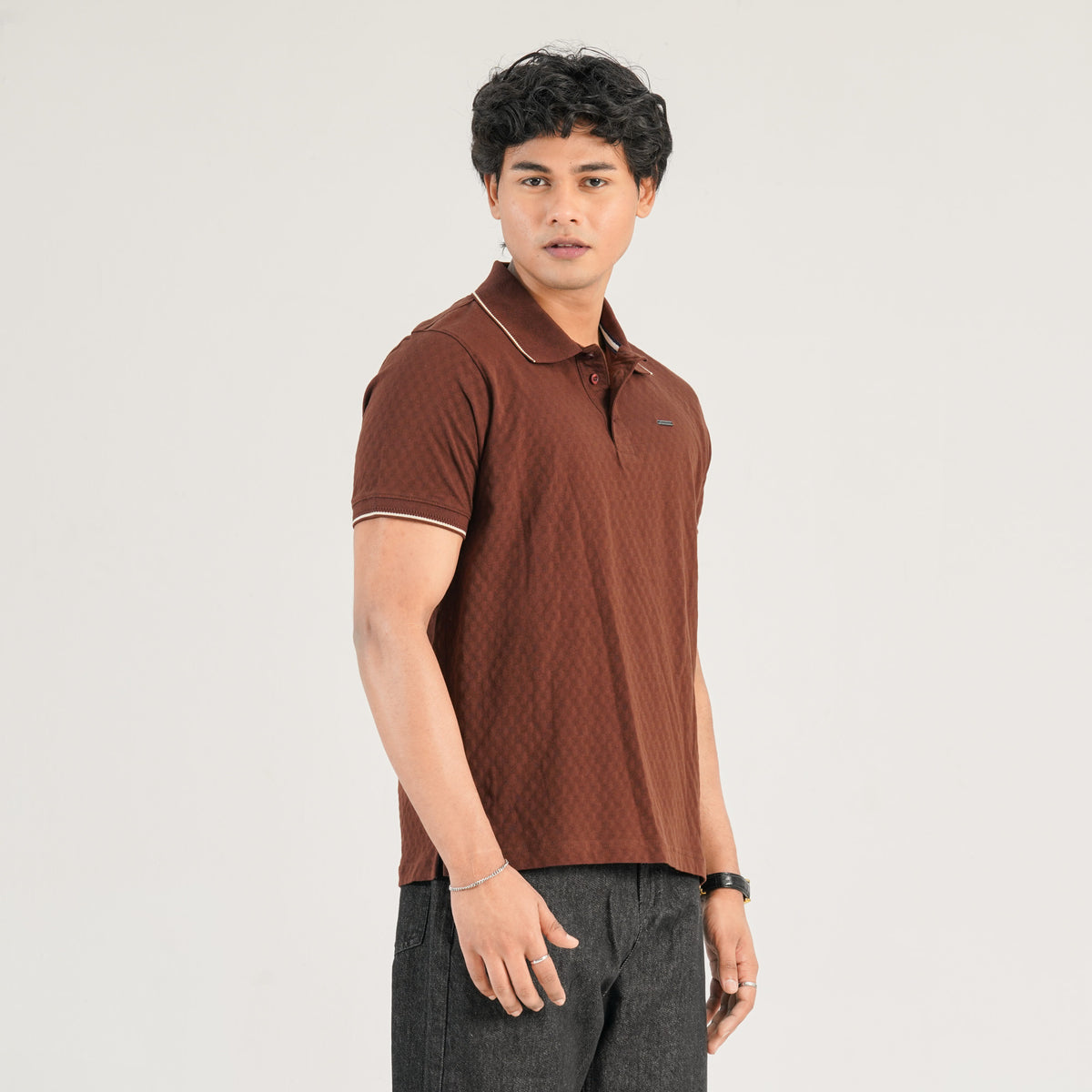 Mens Coffee Polo