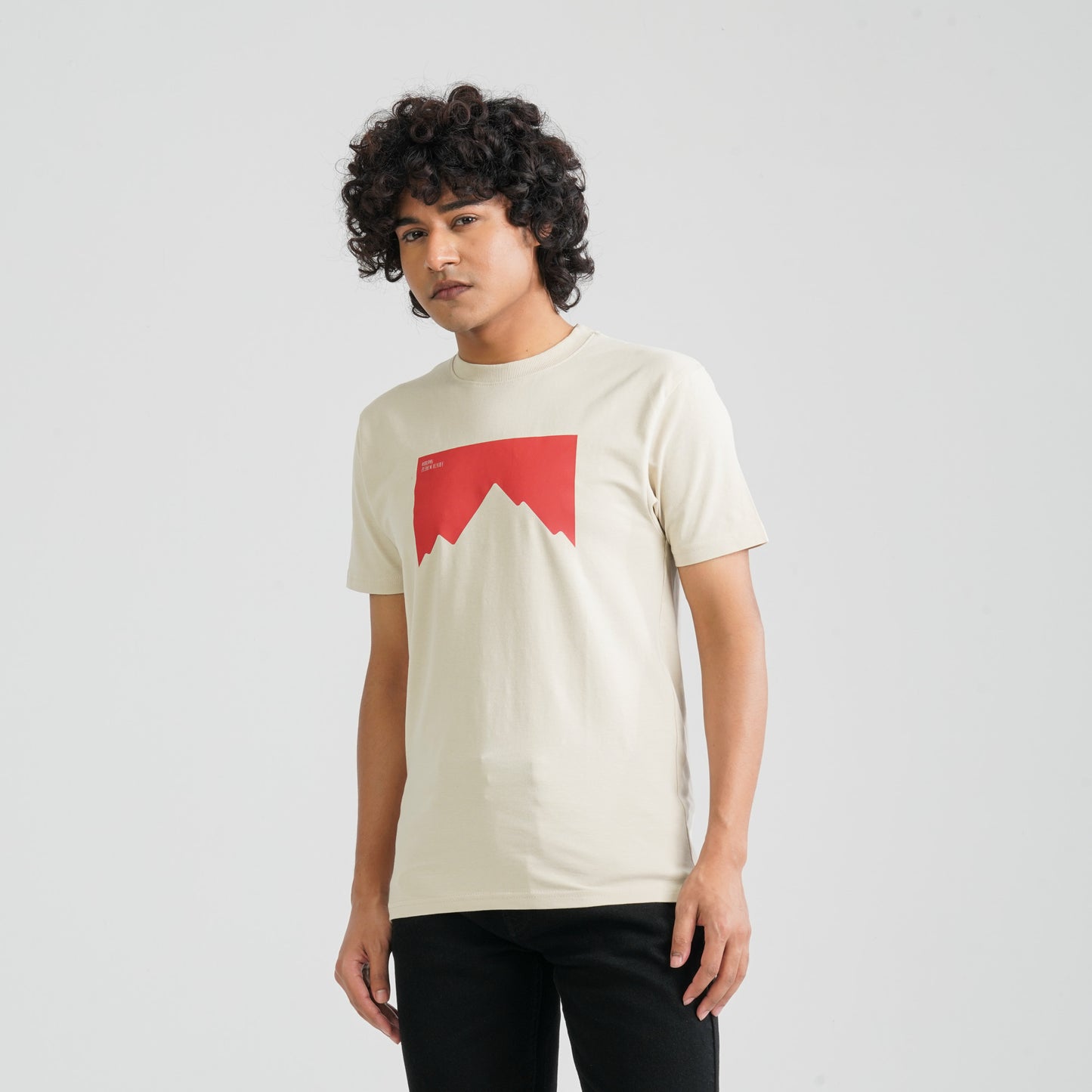 Men’s Beige T-Shirt