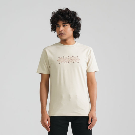 Men’s Beige T-Shirt