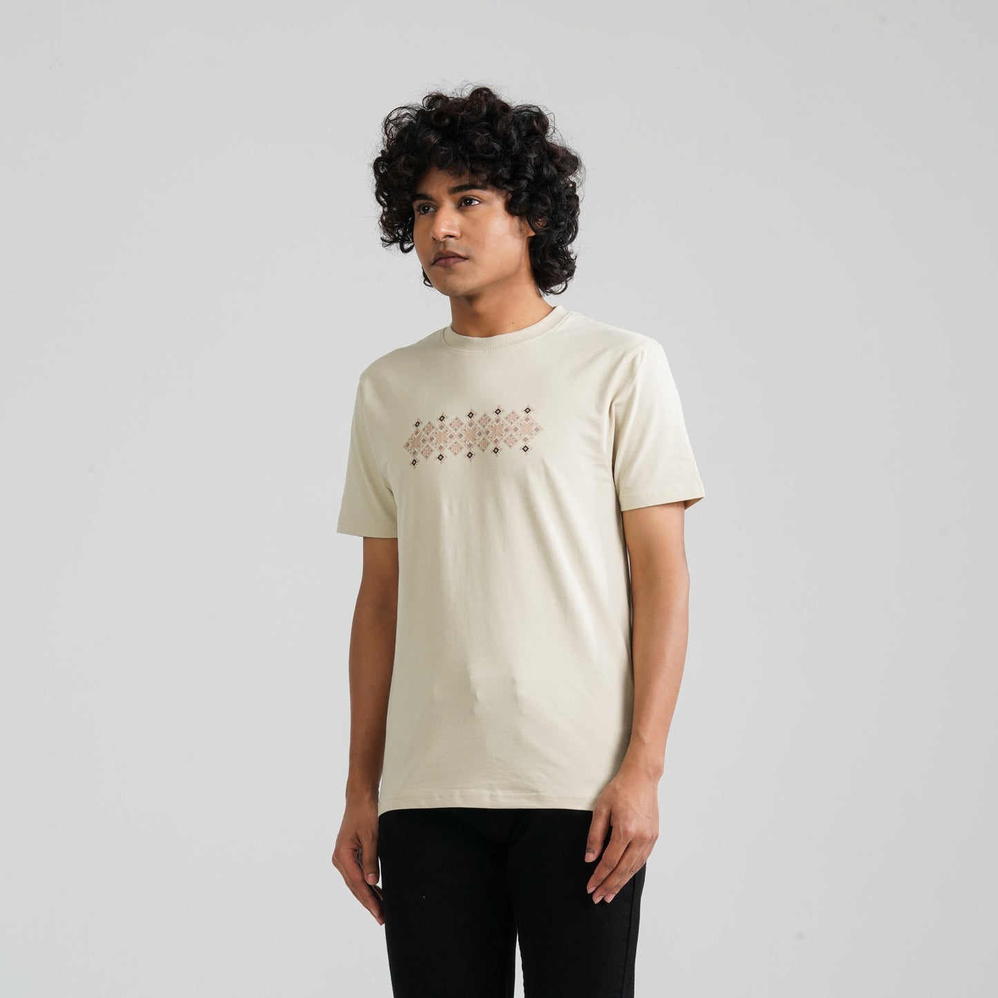 Men’s Beige T-Shirt
