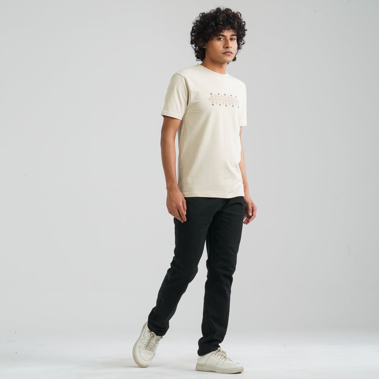 Men’s Beige T-Shirt