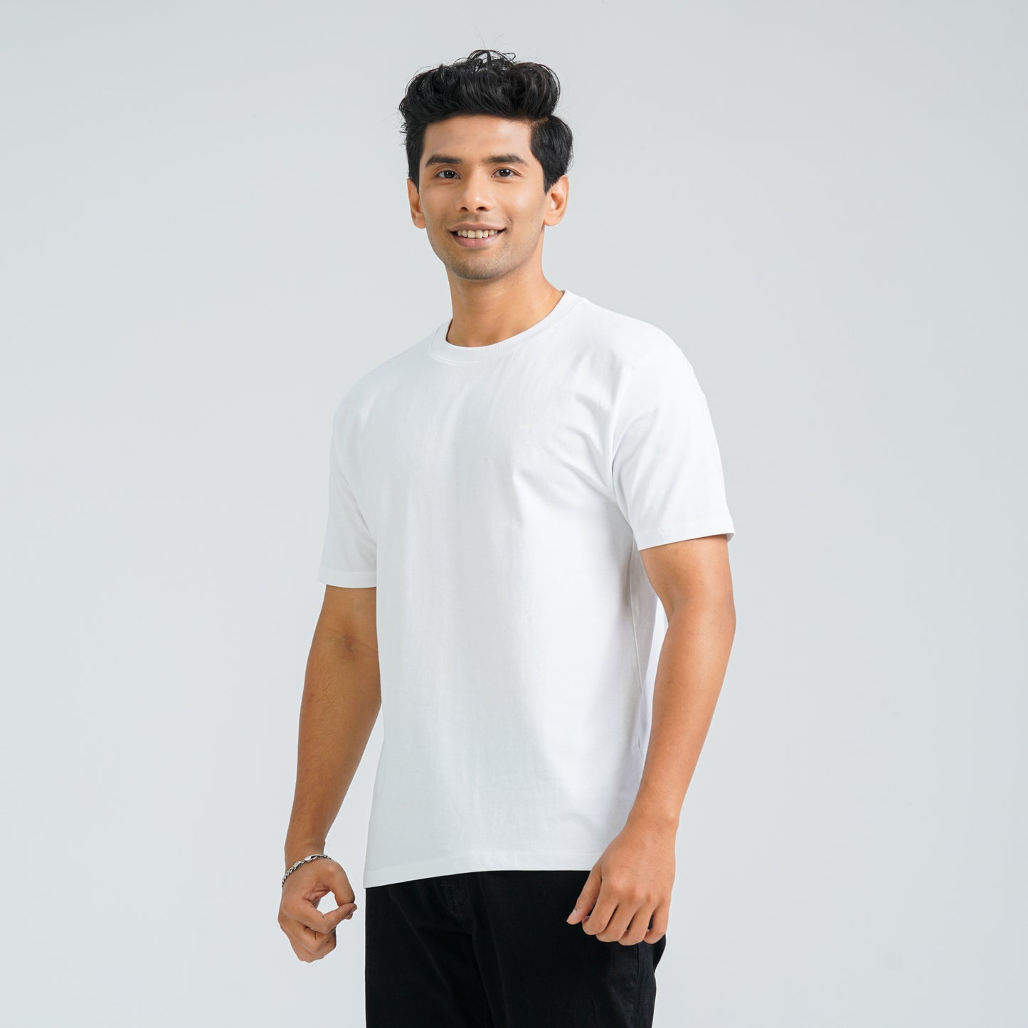 Men's White Cotton T-Shirt