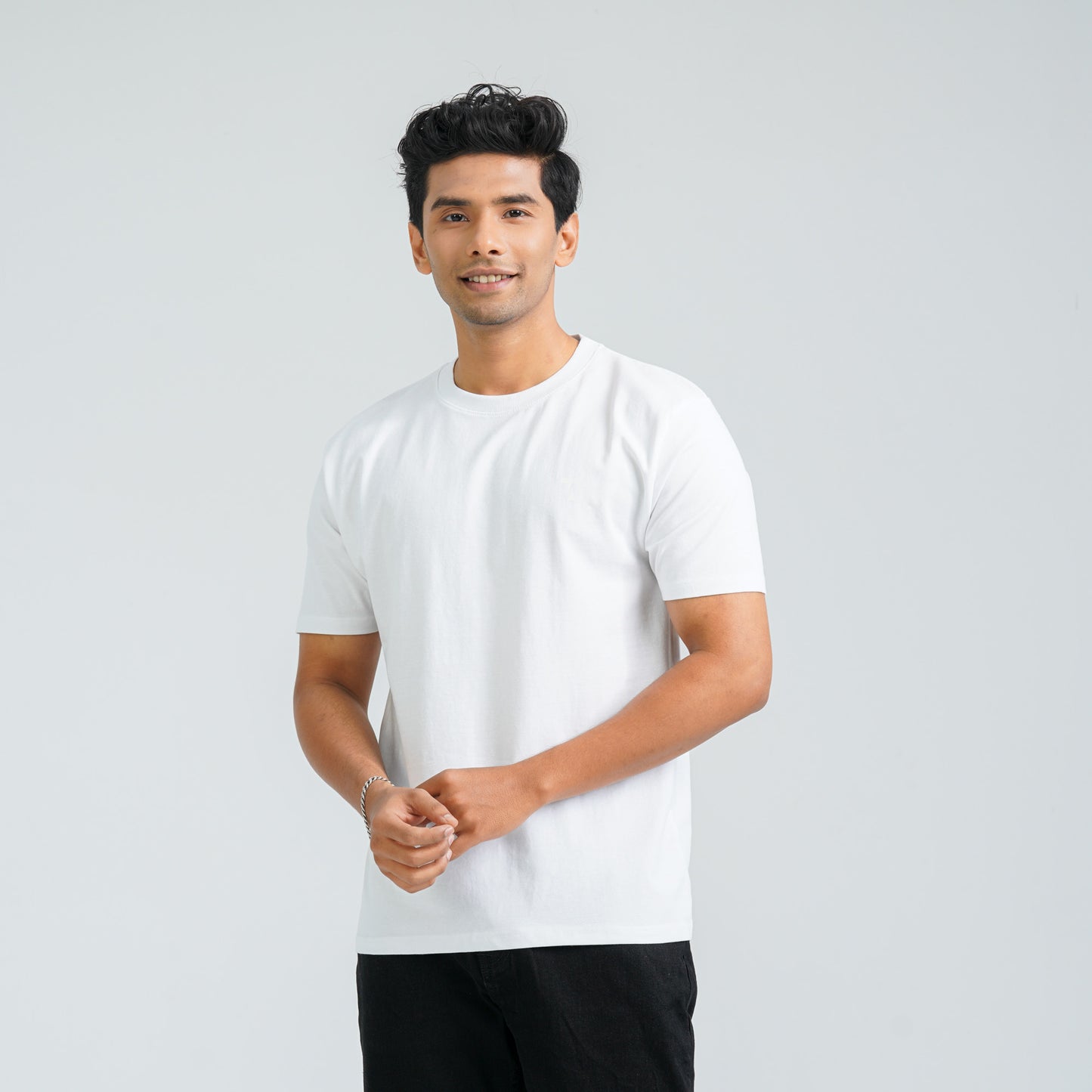 Men's White Cotton T-Shirt