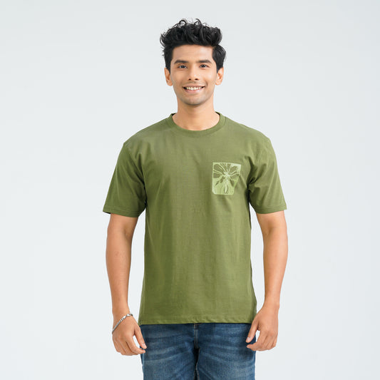 Men's Cotton Lime T-Shirt