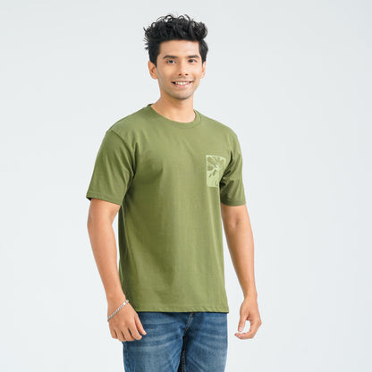 Men's Cotton Lime T-Shirt