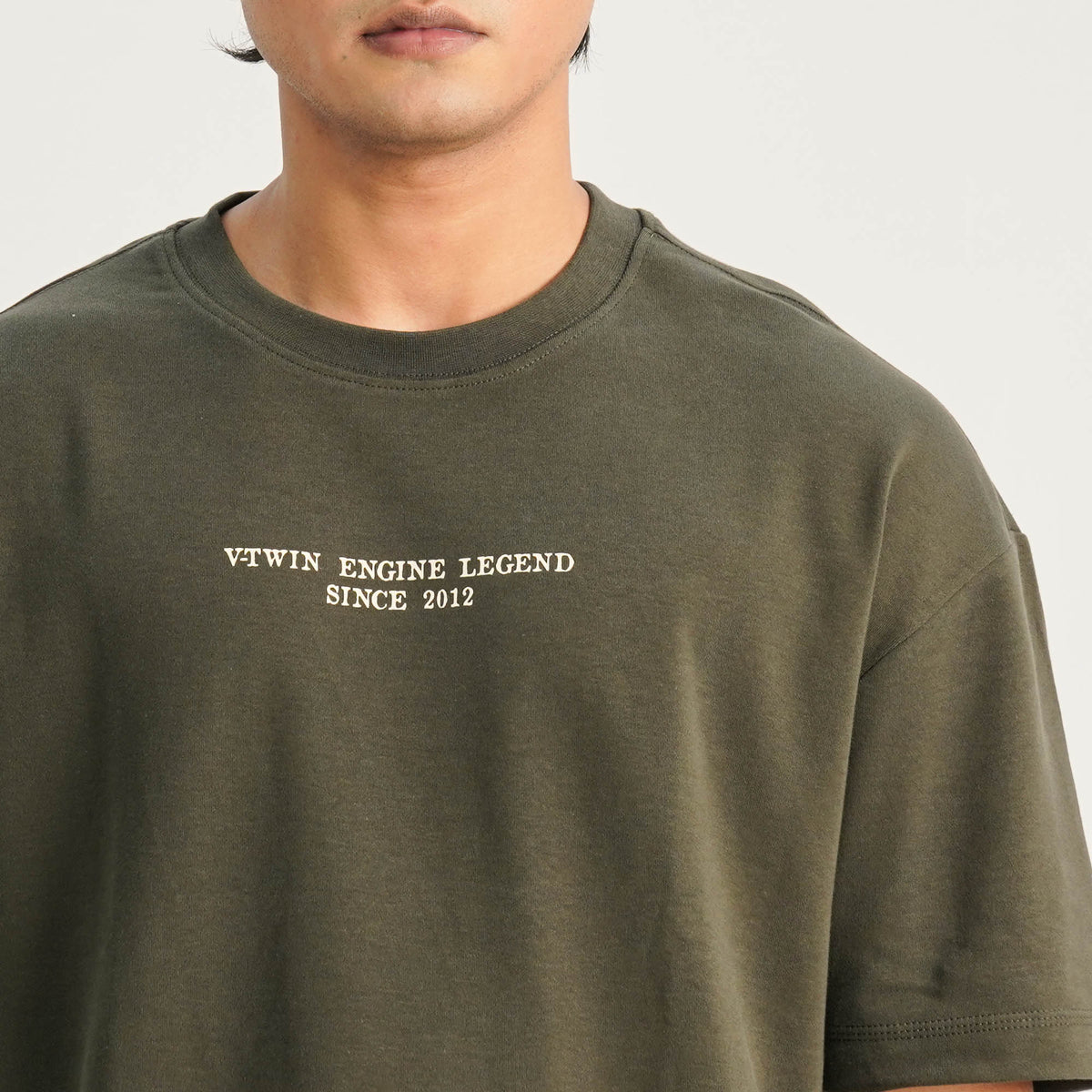 Mens Olive Oversized T-Shirt