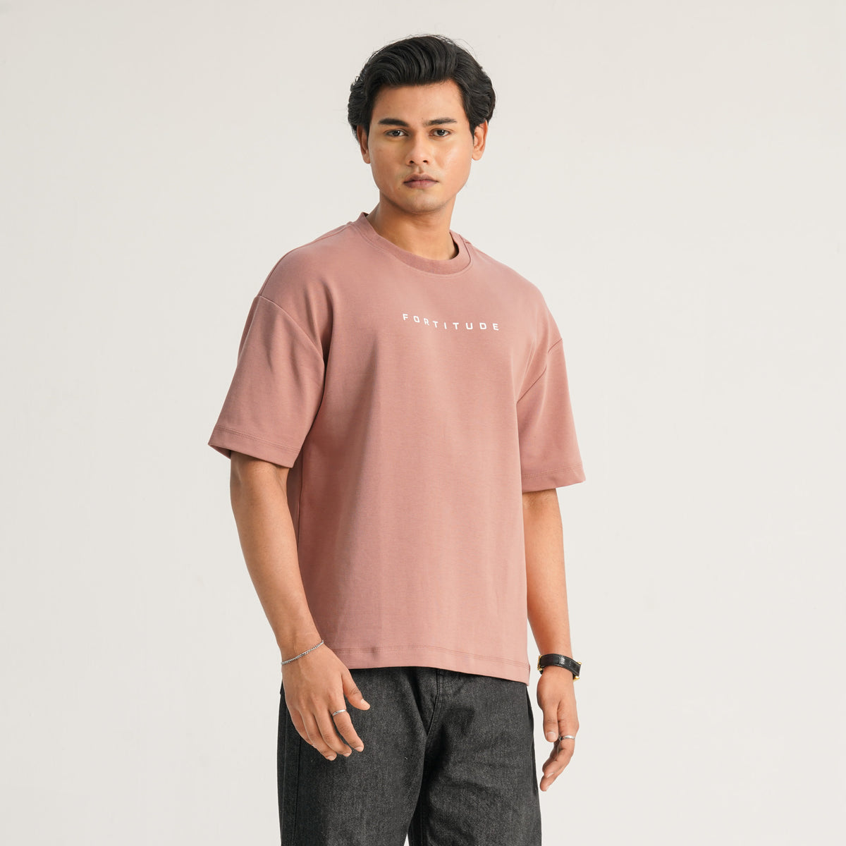 Mens Pink Oversized T-Shirt