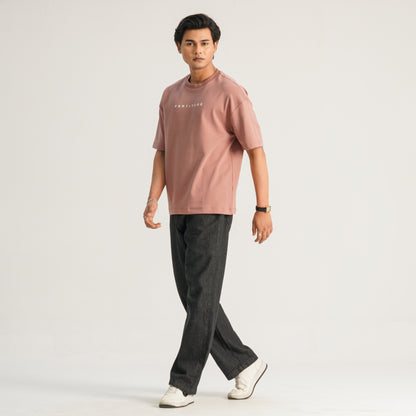 Mens Pink Oversized T-Shirt