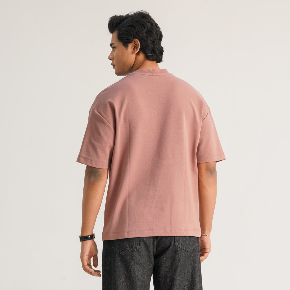 Mens Pink Oversized T-Shirt