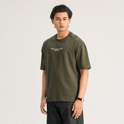 Mens Olive Oversized T-Shirt