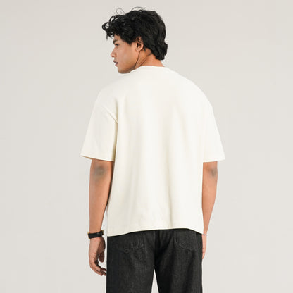Mens Cream Oversized T-Shirt