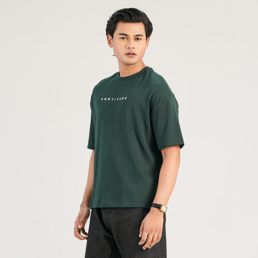 Mens Bottle Green Oversized T-Shirt