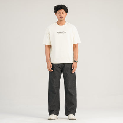 Mens Cream Oversized T-Shirt