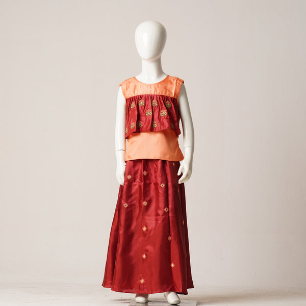 GIRLS 2PCS-MAROON 1