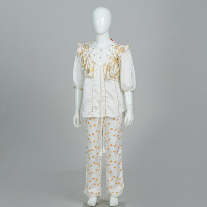 Girls 2Pcs-Pearl Gold
