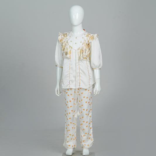 Girls 2Pcs-Pearl Gold