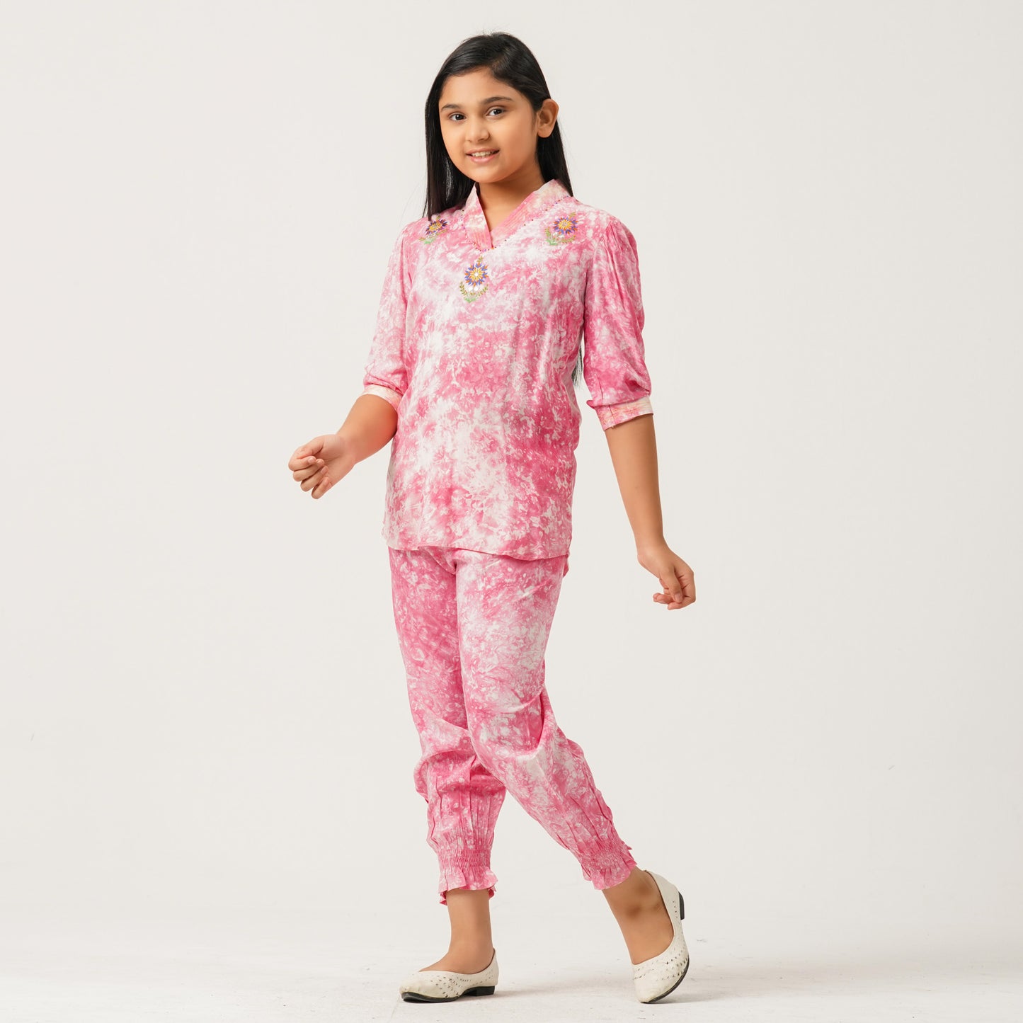 Girls Pink Two Piece Set