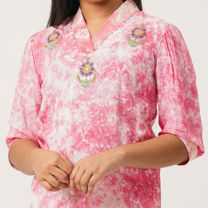 Girls Pink Two Piece Set