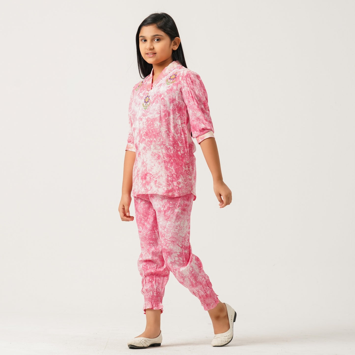 Girls Pink Two Piece Set