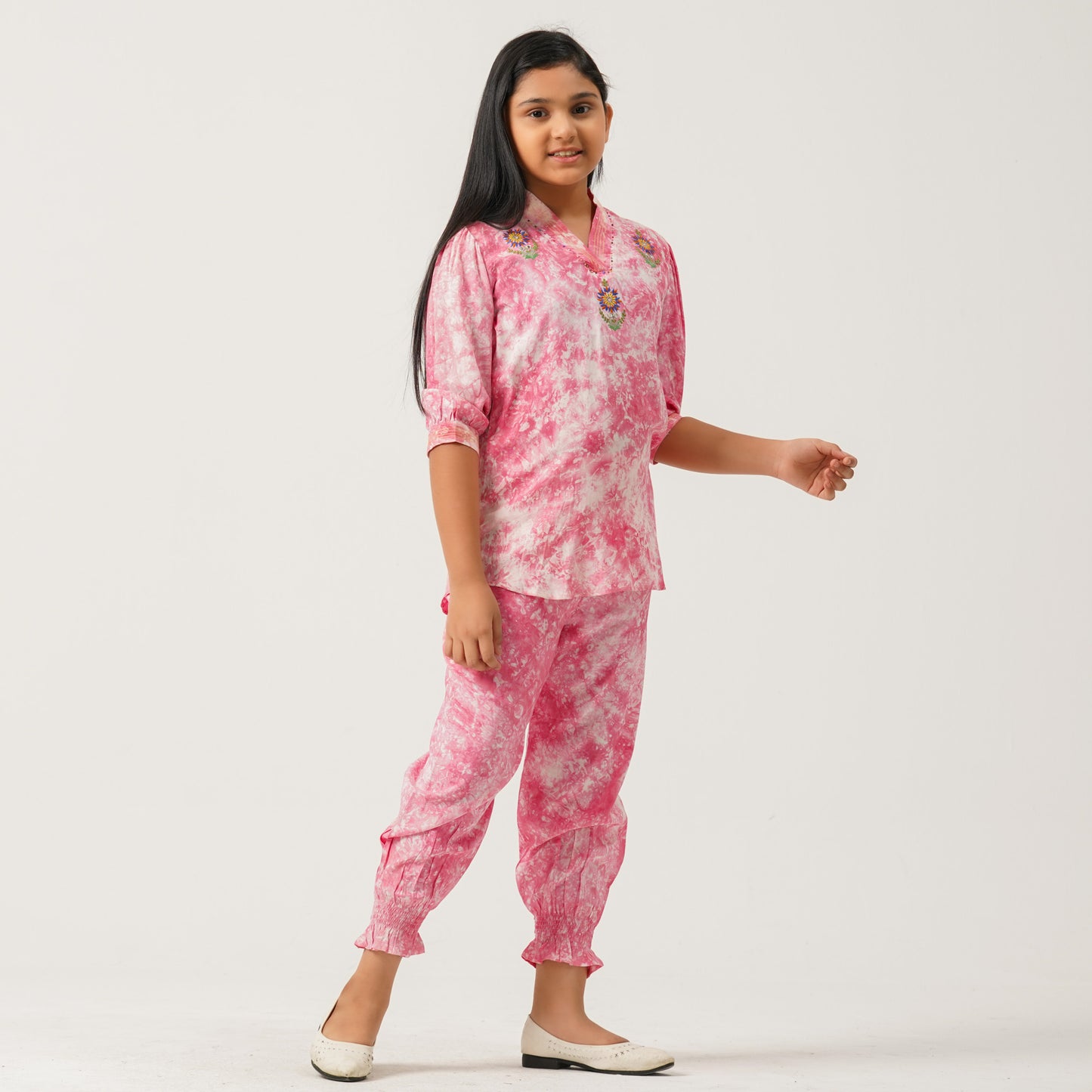 Girls Pink Two Piece Set