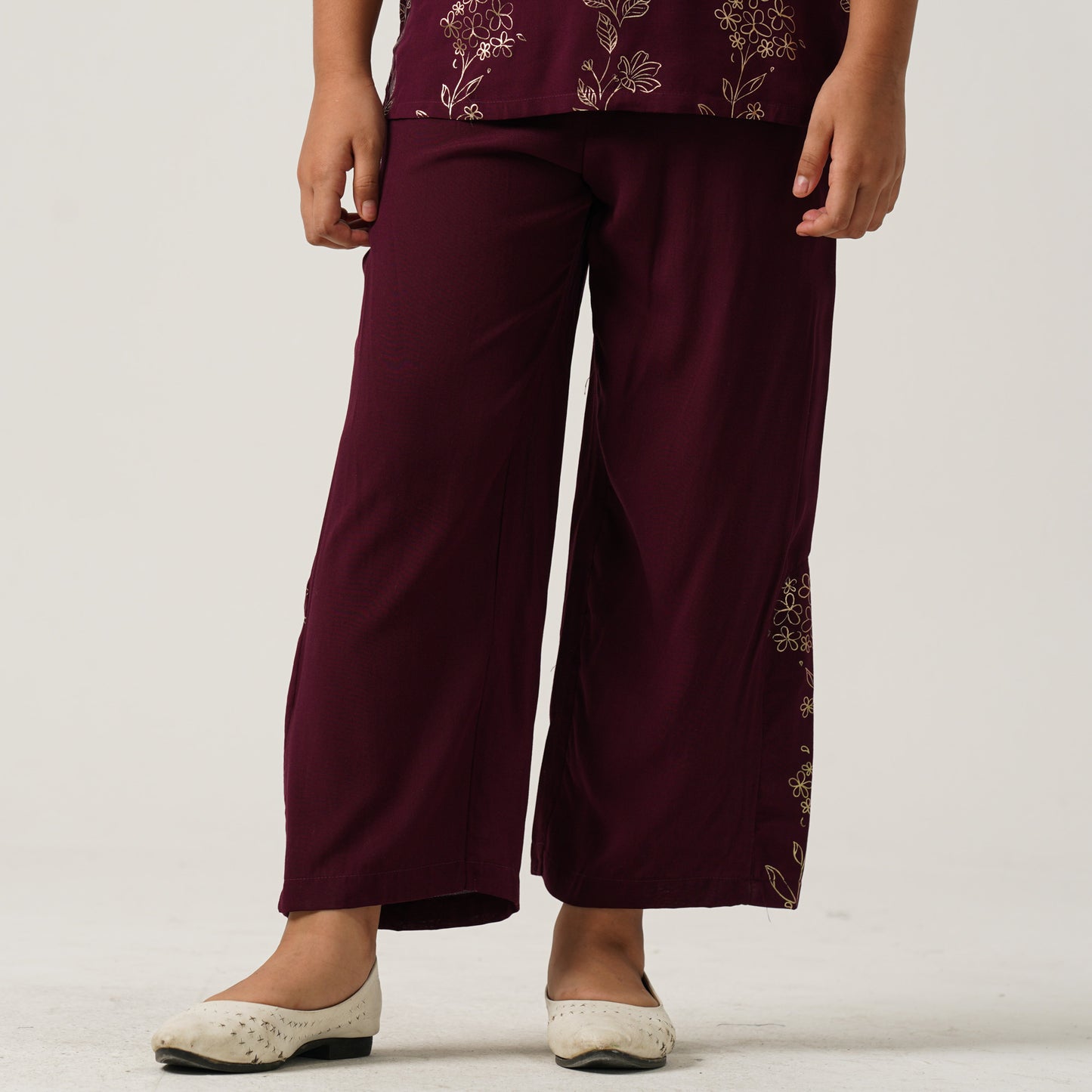 Girls Violet Two Piece Set