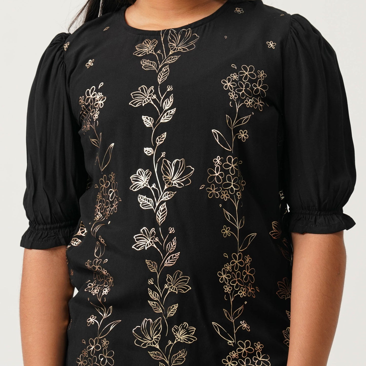 Girls Black Two Piece Set