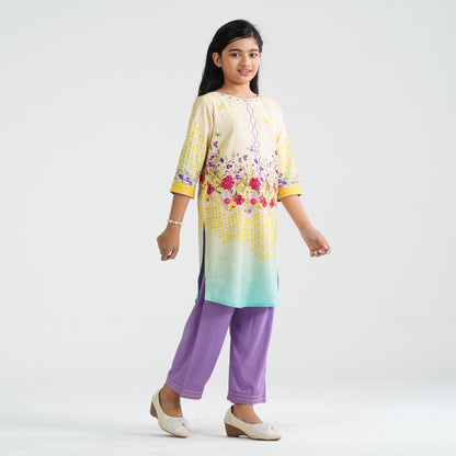 Girl’s Crinkle Georgette Two Piece Set