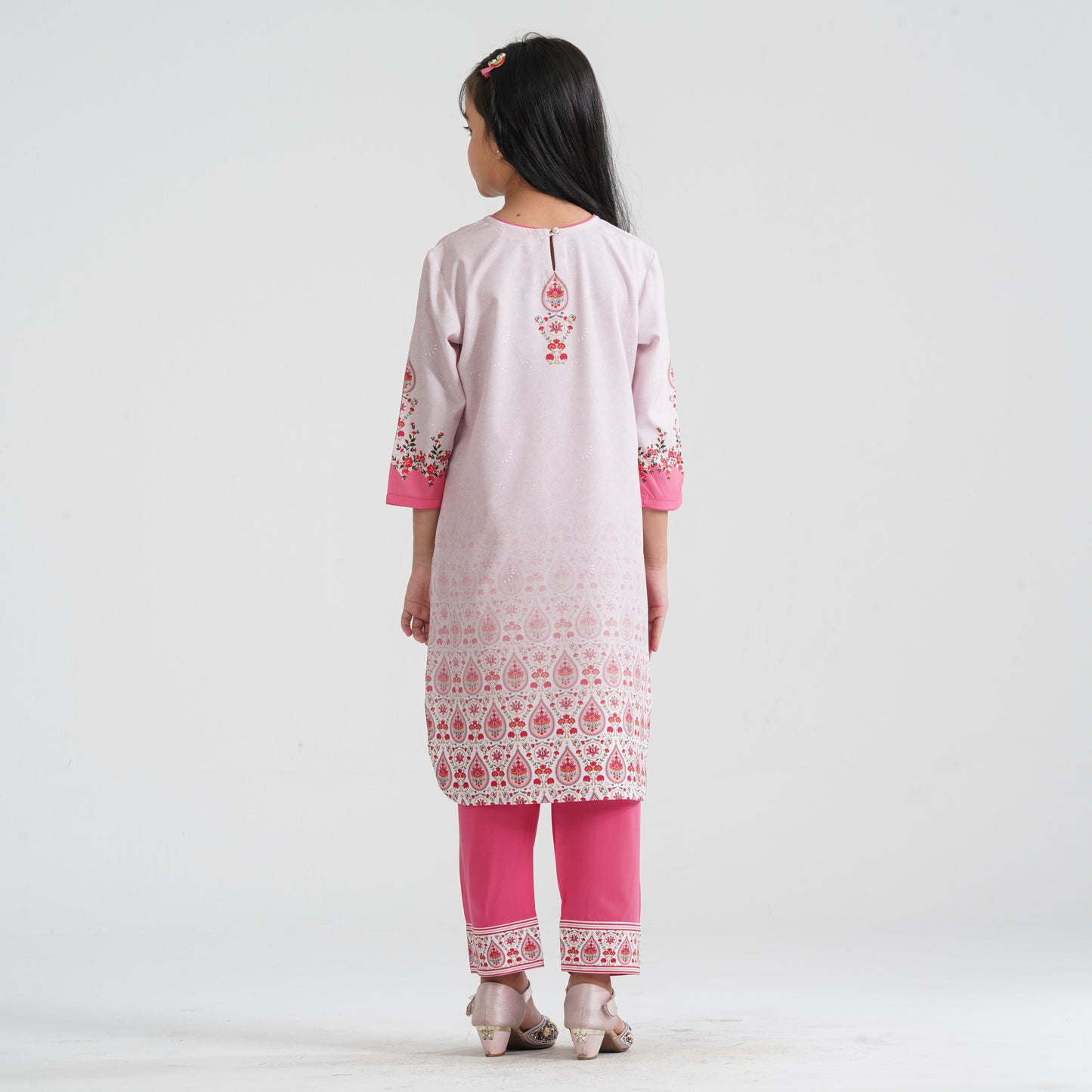 Girl’s Crinkle Georgette Two Piece Set