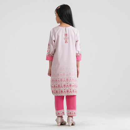 Girl’s Crinkle Georgette Two Piece Set