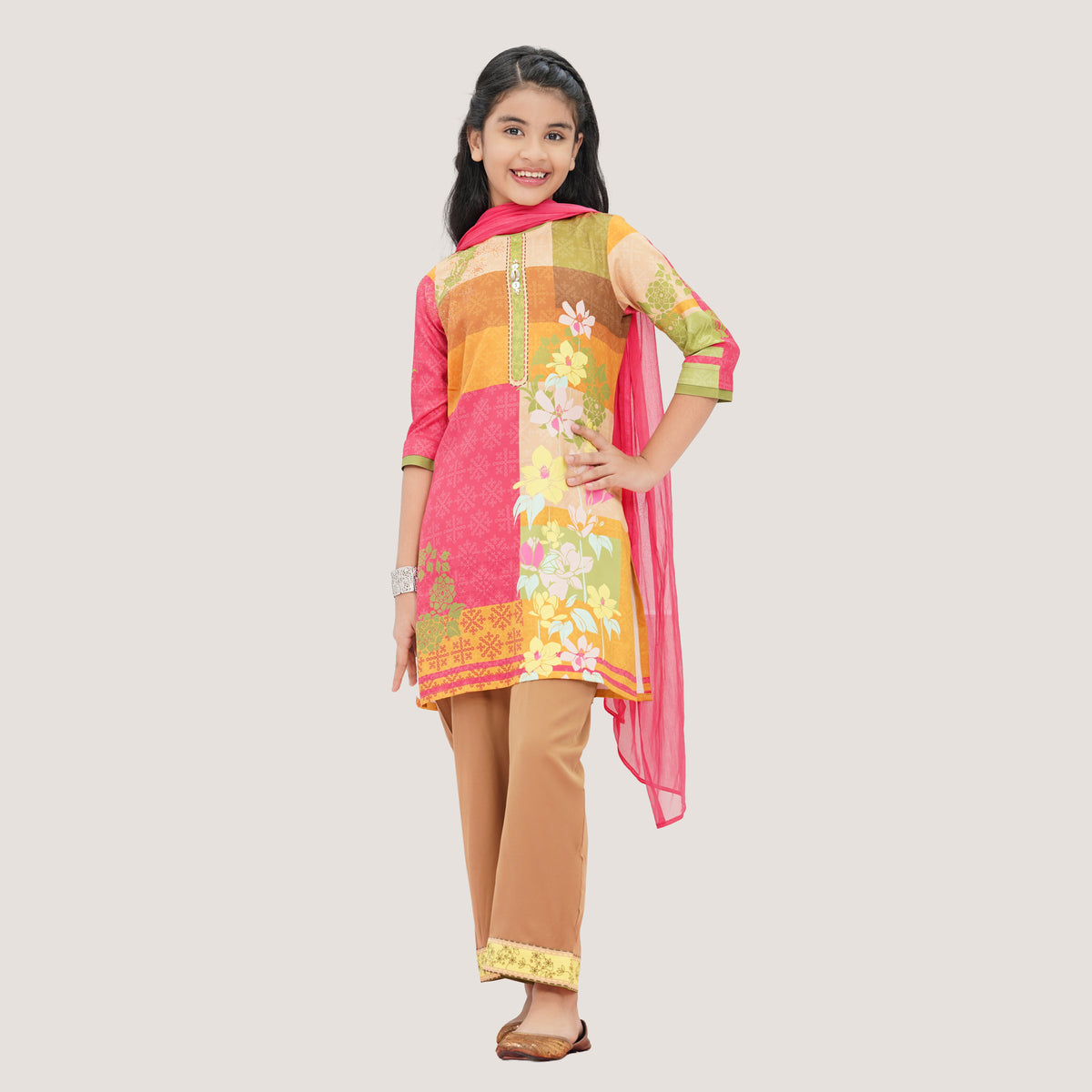 Girls Chromatic Blended Three-Piece Set