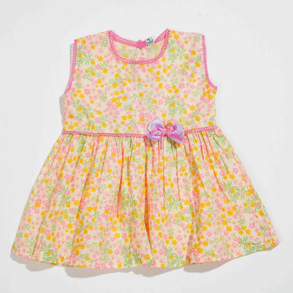 New Born Girls 2Pcs - Yellow Floral