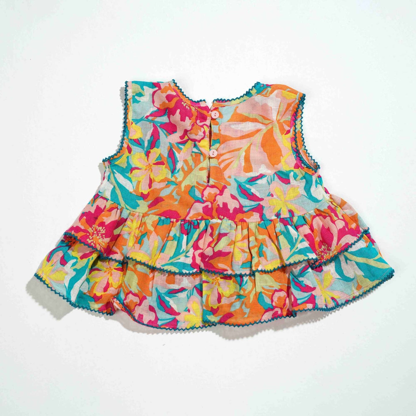 New Born Girls 2Pcs - Multi Color