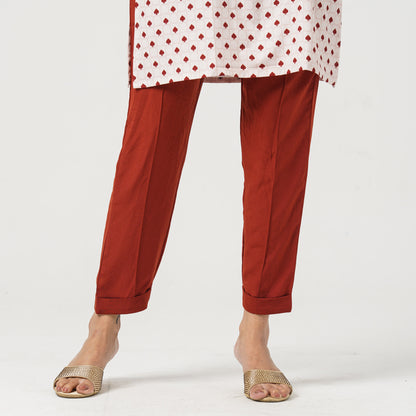 Women’s Blended Silk Printed Two-Piece Set